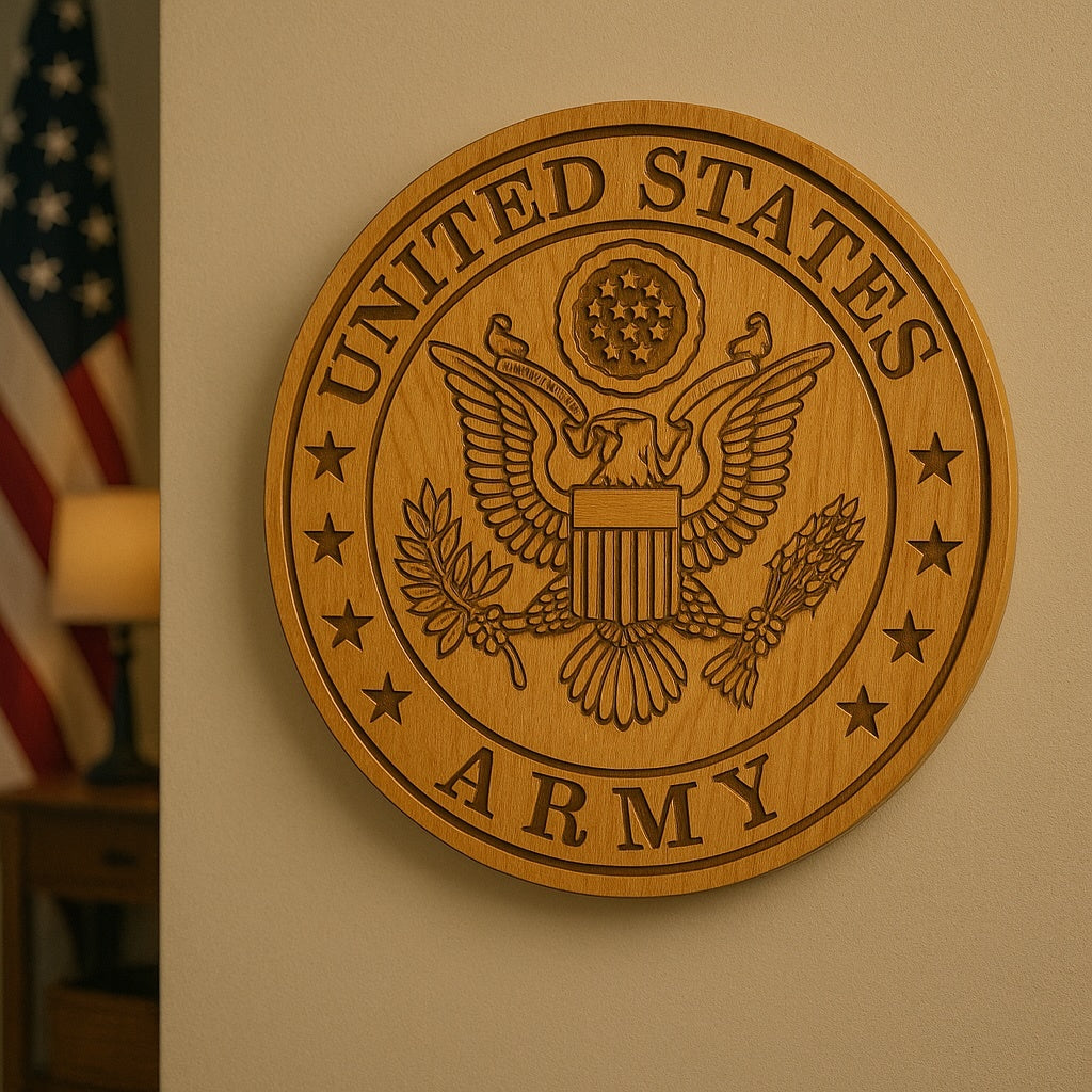 Army Seal - CNC Digital Design File for Easel