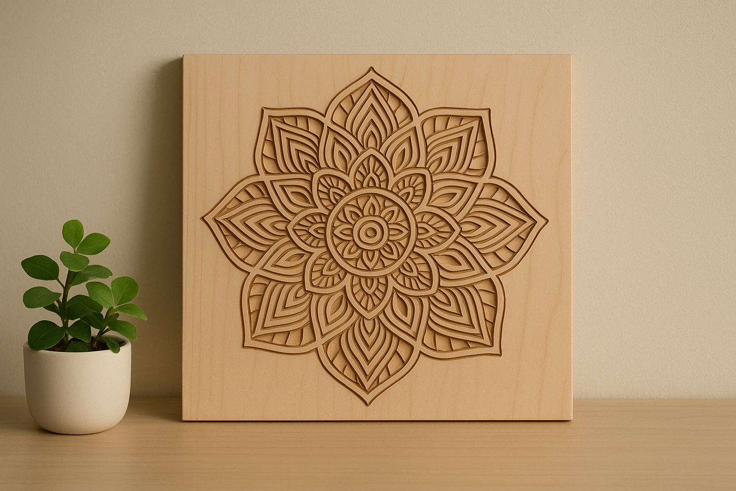 Mandala - CNC Digital Design File for Easel