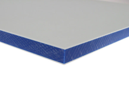 Two-Color HDPE - White on Blue