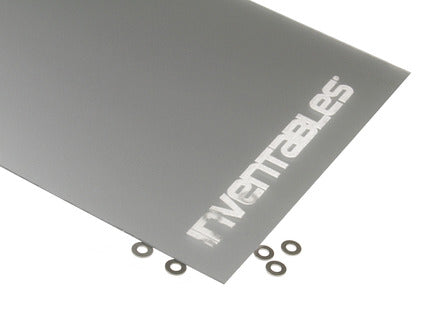 Silver and Clear Reverse Laserable Acrylic Sheet