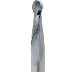 Carbide Tip Upcut 2 Flute Ballnose - 1/4 in Cutting x 1/4 in Shank