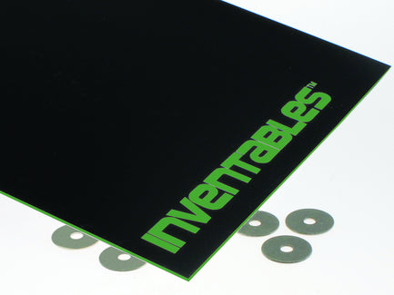 Black on Neon Green Laserable ABS Sheet