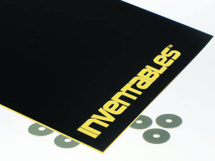 Black on Neon Yellow Laserable ABS Sheet