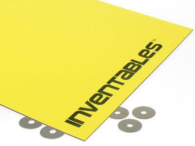 Yellow on Black Laserable Acrylic Sheet