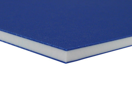 Two-Color HDPE - Blue on White