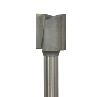 Carbide Tip Straight 2 Flute - 1/2 in Cutting x 1/4 in Shank