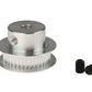 Aluminum GT2 Pulley - 20 Teeth, Dual Flange - 20 mm Pitch