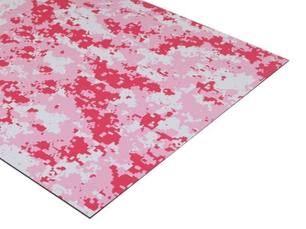 Pink Camouflage Engravable Acrylic Sheet