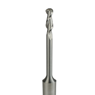 Carbide Tip Upcut 2 Flute Ballnose - 1/8 in Cutting x 1/4 in Shank