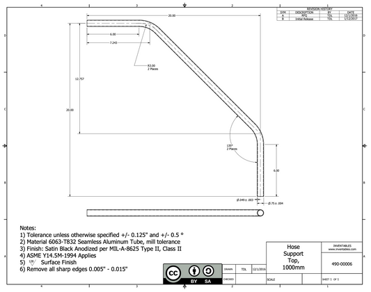 Dust System Hose Mounting Poles