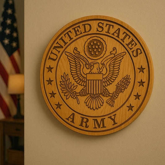 Army Seal - CNC Digital Design File for Easel