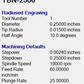 1/16" CNC Tapered Ball Nose Bit – 1/4" Shank