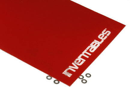Red and Clear Reverse Laserable Acrylic Sheet